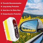 Automotive Oil Film Cleaning Brush with Reusable Foam Sprayer, Upgraded Antifog Glass Cleaning Board, Glass Oil Film Remover for Car Windows & Windshields, Versatile Car Glass Cleaner Brush (White)
