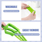 2 Pcs Blind Cleaner Duster Tool, Window Blind Duster Brush with 6 Microfiber Sleeves, Blinds Cleaner Tool for Window Blinds, Car Air Condition, Exhaust Vent