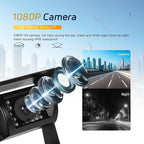 CAMECHO 7 Inch Wireless Backup Camera for Truck, HD 1080P Rear View Camera Monitor, Night Vision 18-LED Reverse Camera, BSD, Back Up Camera System for Car, Pickup, Trailer, RV, Camper, SUVs