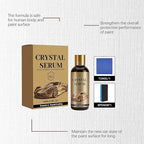 Crystal Serum Ceramic Coating Kit for Cars, 9H Graphene Nano Coating, High Gloss Shine & Hydrophobic Protection, Scratch-Resistant Paint Coating, Quick & Easy DIY Application (1set)