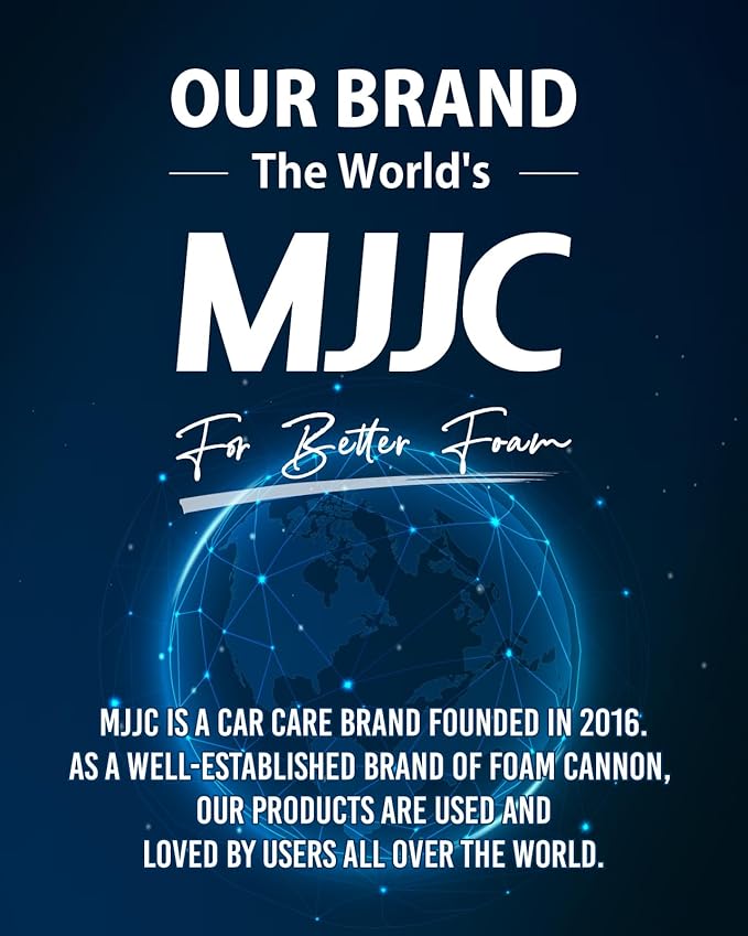 MJJC Foam Ultimate Snow Foam Car Wash Soap Specialized Car Shampoo for Foam Cannon and Pressure Washer, Safe for Cars (pH Neutral, 10x Concentrated) lime mint scent (20 oz)