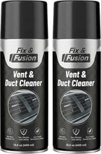 FIX & FUSION A/C Vent and Duct Cleaner (13.5 oz)| Foaming Spray for Car Air Conditioner | Freshens & Cleans Dust Build-Up | Fast, No-Rinse Formula | Automotive HVAC Refresher & Detailer (2 Pack)