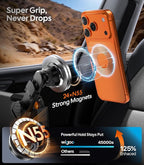 Wigoo Magnetic Phone Mount for Tesla Model 3/Y/S/X Accessories, 【Strongest Magnet & No Blocking View】Screen Side Magnetic Holder for Magsafe iPhone 17-12 & Android - Vacuum & Extendable Arm (No Glue)