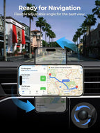 Wireless Car Charger, Qi2 Certified 15W Ultra-Fast car Phone Holder Mount, Air Vent Magnetic Car Mount Charger Compatible with MagSafe for iPhone 17/Air/16/15/14/13/12 Series