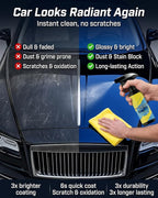 2PC Nano Quick Coat Restore Effect Coating Agent for Car Spray Automobile Acting Clear Finish Jet Dry with Dust Proof and Glazing Effects Long-Lasting Car Showroom Gloss