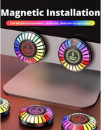 Car RGB Rhythm Lamp, Voice Activated Music Rhythm Light, Colorful LED Magnetic Sound Control Rhythm Lamp Pickup Sync Lights for Car Gaming DJ Stereo Lighting