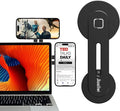 Magnetic Laptop Phone Holder Mount for Dual Screen, 180° Adjustable Edge Computer Phone Holder for Monitor's Top and Side, Extended Laptop Stand Accessories for iPhone 12-17 All Phones