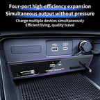 Car USB Hub Docking Station for Honda CR-V CRV 2023 2024 2025 2026 Type-C Fast Charger Auto Interior Centre Console Accessories Cigarette Lighter Decoration Phone Wireless Charging Adapter