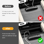 Hellet Center Console Insert Cable Protector Compatible with Honda 2016-2022 Pilot & 2019-2023 Passport & 2017-2023 Ridgeline Accessories Convenient for Mobile Phone Charging