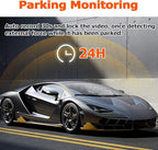 1080P Dash Cam Front and Rear with 32GB SD Card, Diamond Lark Dual Dash Camera for Cars, 3” LCD Screen Dashcam with Type-C Port, HDR, G-Sensor, Loop Recording, Parking Monitor, Night Vision