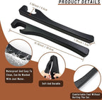 Car Seat Gap Filler Set of 2, Premium Interior Car Accessories, Multifunctional Car Storage Solution with Non-Slip Design, Fits Most Vehicles (Blacker)