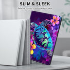 Case for 6" Kindle 11th Generation Case 2024/2022 Release,Leather Slim Folio Adjustable Stand Cover with Auto Wake/Sleep for Basic Kindle 2024/2022 11th Gen e-Reader,Glitter Sea Turtle
