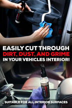 Car Interior Cleaner for Vehicle Detailing, Cleans and Protects Your Dashboard, Seats, Upholstery, Leather, Plastic, Vinyl, and More - 16 Fl Oz