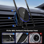15W Magnetic Wireless Car Charger, MagSafe Car Mount Charger Fast Air Vent Car Phone Holder Charger for Samsung Galaxy S26 Ultra S26 S25 FE S25 Ultra S24 iPhone 17e 17 Pro Max 17 16e 16 Pro 15 Pro Max