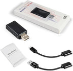 MAX=TECH - Compact Wired to Wireless Adapter for Carplay and Android Auto, with USB Type A and C Adapters - 2 in 1 - Fast Reliable and Easy to Use - All Car Models