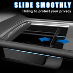 5Pcs Center Console Organizer Tray Compatible for Tesla Model Y Accessories 2024-2021 Armrest Hidden Drawer Storage Box Cup Holder (Not Compatible for Model 3 Highland & Model y Juniper)