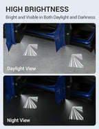 Motrobe 4PCS Puddle Lights for Tesla Model Y Juniper 2025 2026 Model 3 Highland 2024-2026 4K HD Ultra-Bright Light Carpet Door Projector Lights No Error Code Never Fade Tesla Accessories