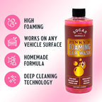 SOCAR Pinky’s Foaming Car Wash Soap. Detailers Choice, pH Balanced, Gentle, Safe On All Paint, Wax & Sealants. Cars, Trucks, RV’s, Boats. 16 fl oz. Use in Foam Cannon & Bucket Wash