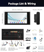 2+64G Car Stereo Radio for Toyota 4Runner 2003-2009,for Tundra 2003-2006, for Sequoia 2003-2007 Wireless Carplay/Android Auto,Android 7“ IPS DSP GPS 5G WiFi BT FM Mirror Link Backup Camera