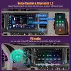 4GB+64GB Car Radio for Toyota Sienna 2011-2014,9 inch QLED Touchscreen Android 13 Stereo - Wireless Carplay & Android Auto,GPS Navigation & Bluetooth