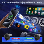 Carlinkit Mini Ultra3 Wireless CarPlay & Android Auto Adapter for OEM Wired Cars - 2.4/5Ghz WiFi Fast Boot, Plug & Play, Online Update, Mini Desgin Compatible with iOS 10+/Android 11.0+