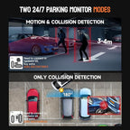 Neideso 360° View 4K 2160P Dash Cam Front and Rear, 4 Channel Dash Camera for Cars, AI Fatigue Driving Monitor, 5G WiFi GPS, 8 IR Lamps Night Vision, Free 64G Card Included, 24H Parking Mode, N700Pro