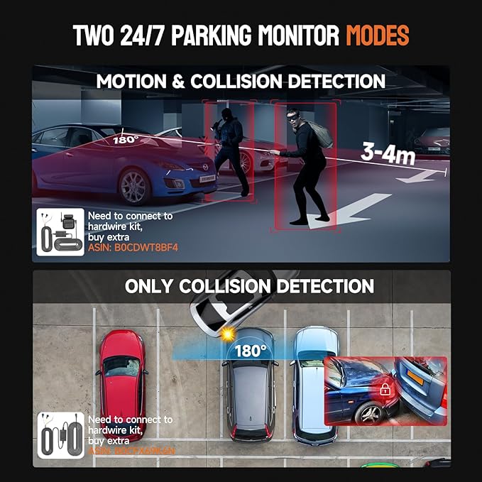 Neideso 360° View 4K 2160P Dash Cam Front and Rear, 4 Channel Dash Camera for Cars, AI Fatigue Driving Monitor, 5G WiFi GPS, 8 IR Lamps Night Vision, Free 64G Card Included, 24H Parking Mode, N700Pro