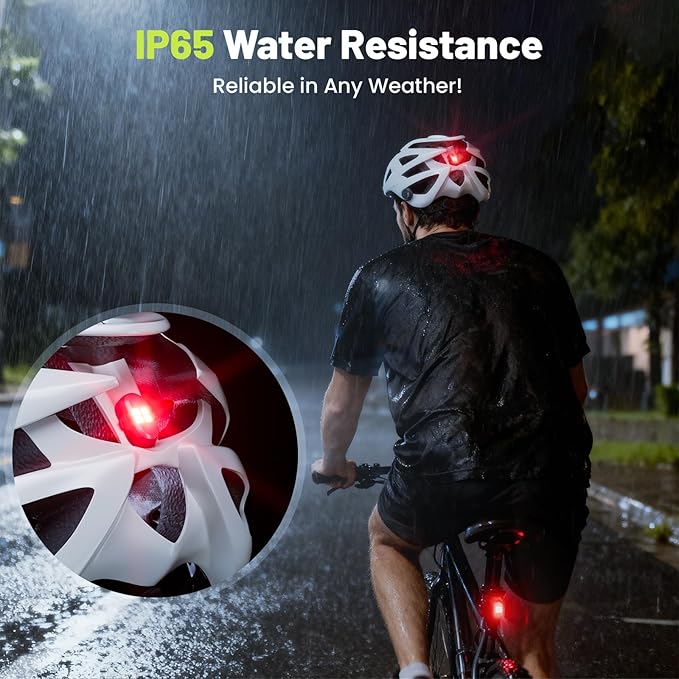 Upgrade LED Lights for Car-4PCS Interior Car Lights with Remote, USB-C 80 Hours 8 Colors IP65 Waterproof Rechargeable Underglow Wireless Strobe Lights for Trucks, eBike, Motorcycle