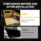 Tlyard Ambient Led Trunk Lights for Tesla Model Y Juniper 2025 2026 Back Interior Frunk Lightning String for Neon Atmosphere Compatible with Tesla Juniper Accessories