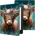 for Kindle Paperwhite Case,6.8" Kindle Paperwhite 11th Generation Case and Kindle Paperwhite Signature Edition,Leather Slim Adjustable Stand Cover with Auto Wake/Sleep,Cute Highland Cow