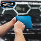 The Rag Company - Ultra Clay Decontamination Mitt - Easy to Use; Effective Cleaning & Release of Paint Contaminants; Increase Wax & Sealant Bond; Enhance Gloss &Color Depth; Fine Grade (8.7"x5.7")