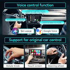 Carlinkit 5.0 2air Wireless car Adapter,CarPlay Dongle for Wired CarPlay and Wired Android Auto Car,for iPhone 6+ and Android 11+,Easy Setup via Plug-in USB Connection,Supports Online Upgrde