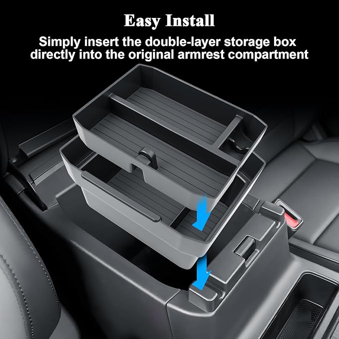 BIBIBO 4Pack for 2026 Subaru Outback Center Console Organizer 2026 Subaru Outback Console Armrest Tray(Double Layer)+Cup Holder +Central Storage Mat 2026-Outback Insert Organizer Tray