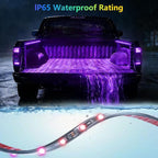 Truck Bed Lights 2Pcs - Multicolor 16 Million Colors,APP & Built-in Control,IP67 Waterproof,Music Sync,12V DC,60-Inch