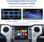 Wireless Carplay Android Auto Adapter for Toyota with Entune2.0 2014-2019, OEM Screen Upgrade Decoder Box muItimedia Interface Retrofit Kit for Toyota Corolla,Tacoma, Camry,Avalon Prius, Sienna