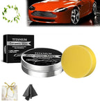 Titanium Ceramic Wax Cream, Strong Protection Car Coating Polishing Wax, Waterproof Formula with Graphene, for All Vehicle Types (1 Pcs)