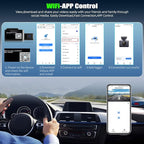 3 Channel Dash Cam Front and Rear Inside, 2.9'' 1080P Dash Camera for Cars,Three Way Triple Car Camera with App Control Super Night Vision,Wide Angle,Loop Recording,G-Sensor,24 Parking Monitor