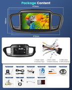 4+64G for KIA Sorento 2015 2016 2017 2018 2019 2020 Android Car Stereo with Wireless Carplay and Android Auto - 10 Inch HD Touchscreen Radio with 32EQ DSP/WiFi/GPS/Mirror Link, AHD Rear View Camera