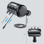 Retractable Car Backseat 3 in 1 Multi Charging Station Box with USB Type C Lightner Retractable Cables for All Phones | iPhone | Samsung | Android | Uber | Share Ride Customer Charging Dock