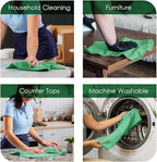 Avalon Towels Microfiber Cleaning Cloths (Value Pack of 12) - Size 12 x 12 Inches, Highly Absorbent Cleaning Rags, Lint Free, Reusable and Washable, Microfiber Towels for Cars