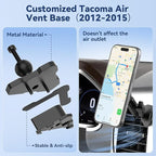 Kaishengyuan Magnetic Wireless Charging Phone Mount Compatible with 2012 2013 2014 2015 Toyota Tacoma, Metal Cell Phone Holder,2nd Tacoma Accessories Cradles Bracket Stand for All Smartphones