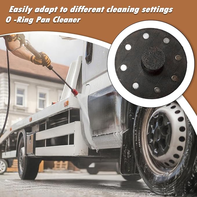 O Ring Chassis Cleaner Flusher Kit, Wheel Arch Cleaning Attachments, Compatible with AUS Hose Fitting, Pressure Washer Car Undercarriage Under Body Chassis Cleaner Adaptor