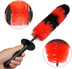 Linkhood 2-Pack Master Wheel Brush, Easy Reach Wheel and Rim Detailing Brush 18’’ Long Soft Bristle, Car Wheel Brush, Rim Tire Detail Brush,Multipurpose use for Wheels,Rims,Exhaust Tips,Motorcycles