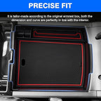 Autorder Center Console Organizer for 2025 Tucson Limited Accessories Armrest Storage Box Secondary Insert Tray with 2 Color Mats