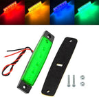 10Pcs Led Rock Lights Waterproof 3.8" Green LED Underglow Kit,Fender Wheel Well Lights, Car Exterior Side Marker Lights for Wrangler Pickup Truck Golf Cart RV SUV Offroad ATV UTV