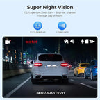 AZDOME M01 Dual Dash Cam Front and Rear with Free 64GB Card, 3" Screen Dual Dashboard Camera for Car, Built-in ADAS G-Sensor, 24H Parking Mode Car Camera (M01 Pro)