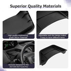 LUWU [Upgrades] 2025 Prius Dashboard Storage Tray Compatible with 2023 2024 2025 2026 Prius Accessories Behind Screen Organizer 2025 Prius Accessories Center Console Box Dash Tray (Silicone)