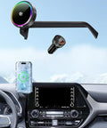 Qi2.2 25W Magnetic Car Mount Charger for 2020-2026 Toyota Highlander Accessories, for Fast Charging Cell Phone Holder 8 Inch Screen Fixed Clip with Cooling Fan＆54W Fast Adapter