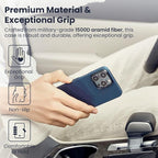 pitaka Case for iPhone 15 Pro Max with MagSafe Car Mount Charger, Over The Horizon