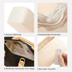 DGAZ Silk Purse Organizer Insert Fits LV Speedy 16/20/25/30/35/45 bags，Silky Smooth Bag Organizer，Luxury Handbag & Tote Shaper（Craie，SP35）